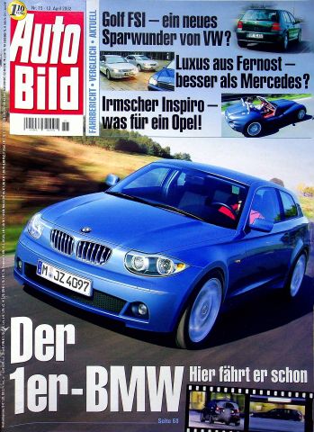 Deckblatt Auto Bild (15/2002)
